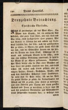 740-758, Dreyzehnte Betrachtung.