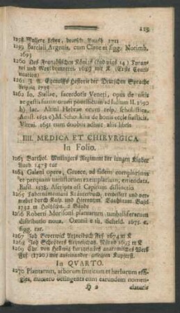 IIII. Medica Et Chirurgica
