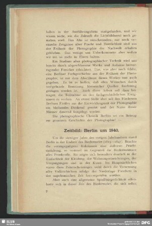 Zeitbild: Berlin um 1840