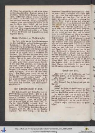 Rascher Entschluß zur Wohlthätigkeit.