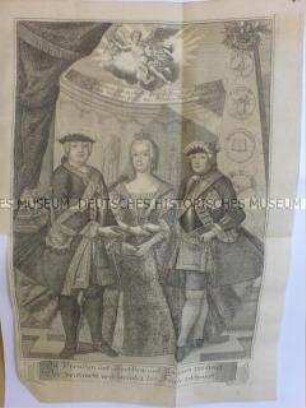 Gedenkblatt zum Frieden von Dresden vom 25. Dezember 1745