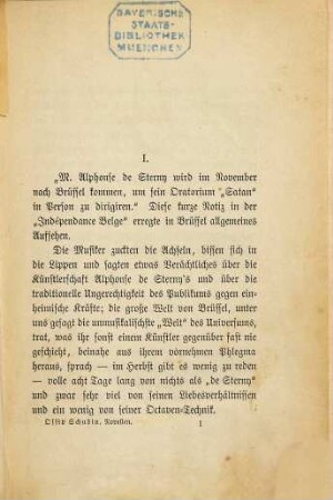 Die Geschichte eines Genies : Die Galbrizzi. Novellen von Ossip Schubin