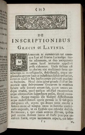 De Inscriptionibus Graecis et Latinis