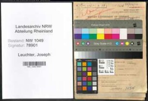 Entnazifizierung Joseph Leuchter , geb. 07.08.1897 (Lehrer)