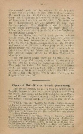 Ligny und Belle-Alliance, Hechels Verwundung