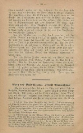 Ligny und Belle-Alliance, Hechels Verwundung