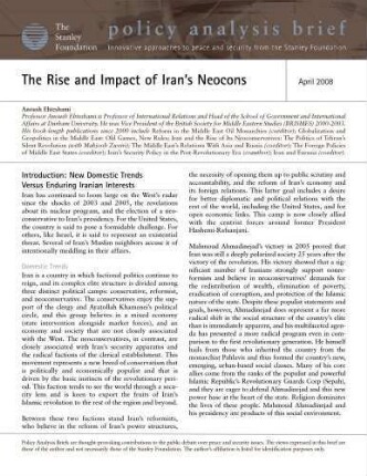 The rise and impact of Iran's Neocons