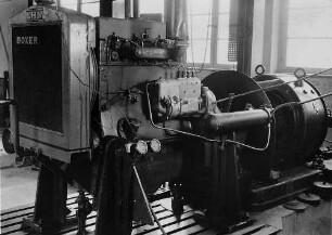 Boxer-Motor auf dem Bremsstand