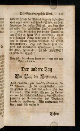 123-123, Est Trinitas, quae cecidit, Memoria, Intellectus. In der ...