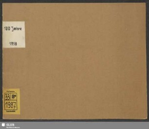 Hundert Jahre August Fomm : 1858/1958