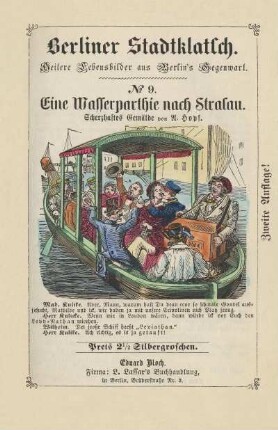 Eine Wasserparthie nach Stralau : scherzhaftes Gemälde