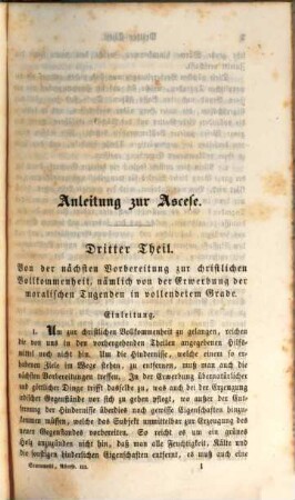 Anleitung zur Ascese : aus dem Italienischen, 3
