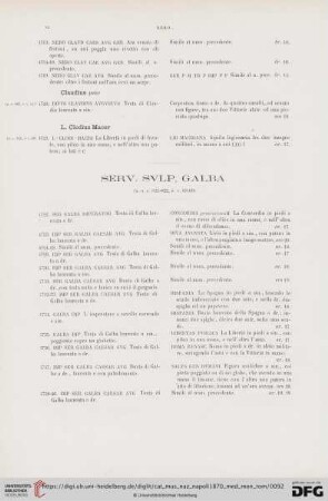 Serv. Svlp. Galba (No. 4722 - 5119)