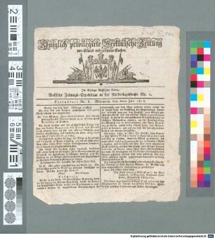 Königlich privilegirte Berlinische Zeitung von Staats- und gelehrten Sachen. Extrablatt. 1815,5, 1815,5 (5. Juli)