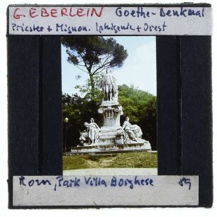 Rom, Villa Borghese,Rom, Eberlein, Goethe-Denkmal