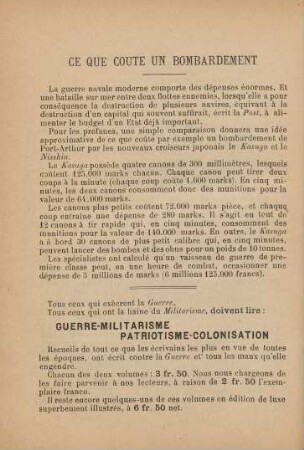 Ce Que Coute Un Bombardement