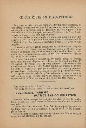 Ce Que Coute Un Bombardement