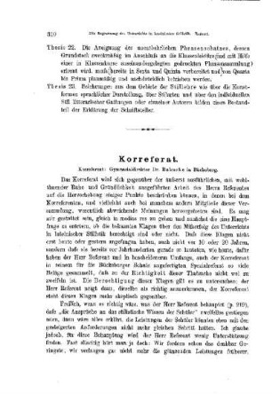 Die Begrenzung des Unterrichts in lateinischer Stilistik : [Korreferat