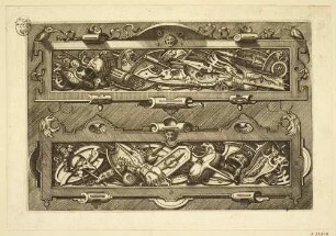 Blatt 12 der Serie "Compertimenta pictoriis flosculis manubiisque"