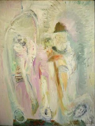 Zwei Figuren in Weiß´90