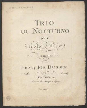 Trio Ou Notturno pour trois Flûtes N°. II