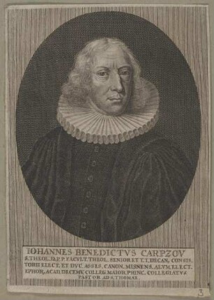 Bildnis des Iohannes Benedictvs Carpzov