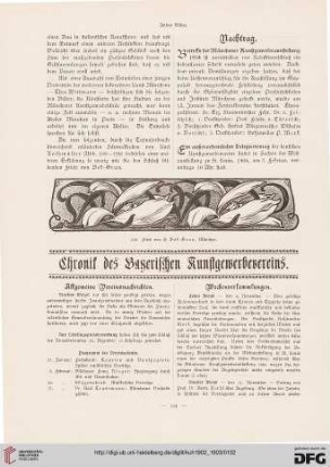 Chronik des Bayerischen Kunstgewerbevereins