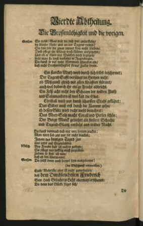 Vierdte Abtheilung