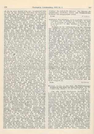 140 [Rezension] Schneider, Johannes (Hrsg.), Kirchliches Jahrbuch für die evangelischen Landeskirchen Deutschlands 1924. 51. Jahrg