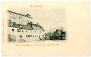 Die alten Grundstücke der Rosenthalgasse, abgebrochen 1870 [Das alte Leipzig]