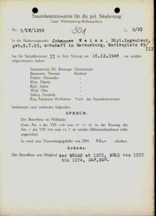 Weiss, Johannes