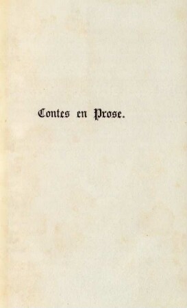 Contes en prose