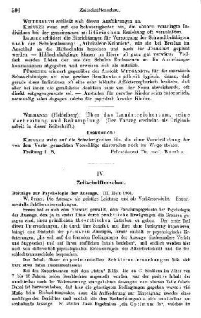 596-599, IV. Zeitschriftenschau