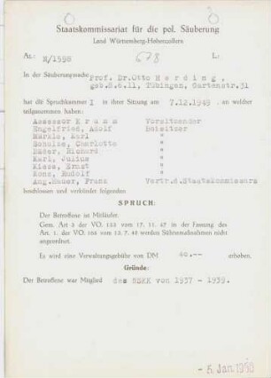 Herding, Otto, Prof. Dr.