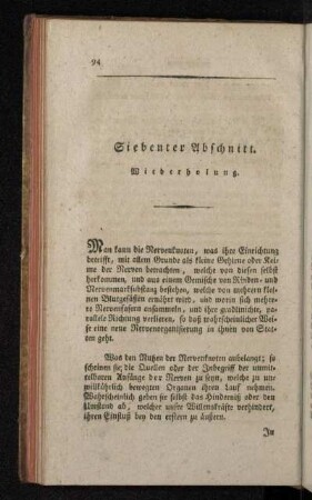 Siebenter Abschnitt. Wiederholung.