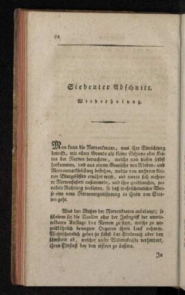 Siebenter Abschnitt. Wiederholung.