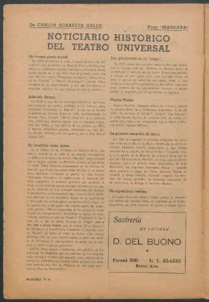 Noticiario Histórico del teatro universal