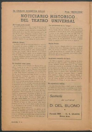 Noticiario Histórico del teatro universal