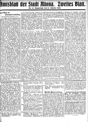 Nummer 43. Zweites Blatt. : Sonnabend, den 23. Oktober 1926