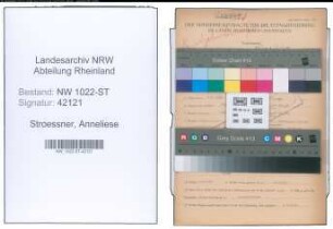 Entnazifizierung Anneliese Stroessner , geb. 06.08.1920 ()