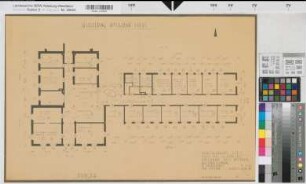 Soest, Amtsgericht und Gefängnis, Erweiterungsbau, 2. Obergeschoss, Grundriss, Baubestandszeichnung