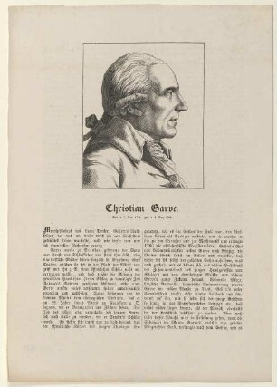 Bildnis des Christian Garve