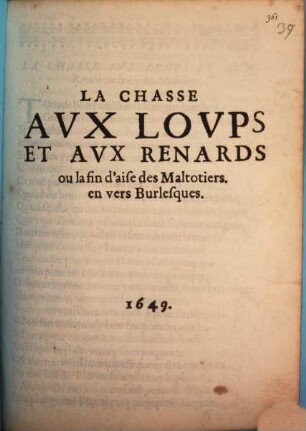 Chasse aux Loups