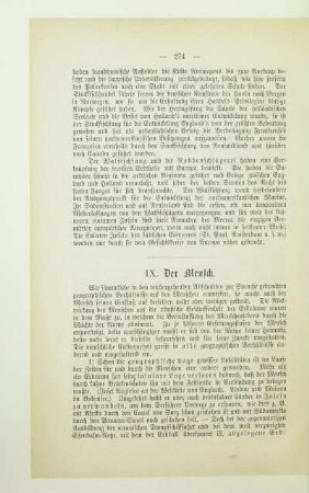 IX. Der Mensch