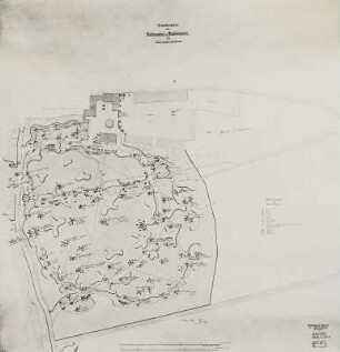 Madelungen (bei Eisenach): Plan eines Schloßparks im englischen Stil