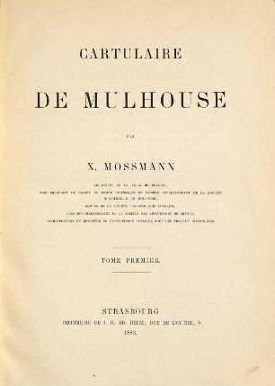 Cartulaire de Mulhouse, 1