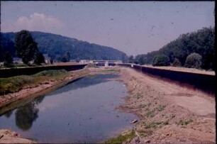 Oberesslingen Durchstich, flussabwärts