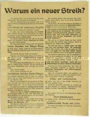 Antisemitisches Flugblatt zu den Märzkämpfen 1919
