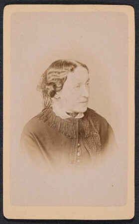 Porträt von Agnes Roscher : Porträt von Agnes Roscher. Visitfoto