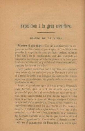 Expedición á la gran cordillera